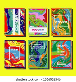 Artistic covers design. Creative fluid colors backgrounds. Trendy design. Eps10 vector