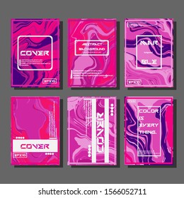 Artistic covers design. Creative fluid colors backgrounds. Trendy design. Eps10 vector