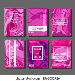 Artistic covers design. Creative fluid colors backgrounds. Trendy design. Eps10 vector