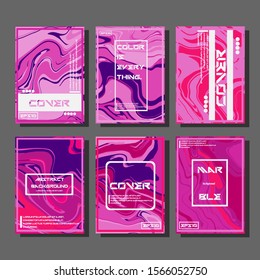Artistic covers design. Creative fluid colors backgrounds. Trendy design. Eps10 vector