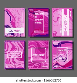 Artistic covers design. Creative fluid colors backgrounds. Trendy design. Eps10 vector