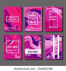 Artistic covers design. Creative fluid colors backgrounds. Trendy design. Eps10 vector