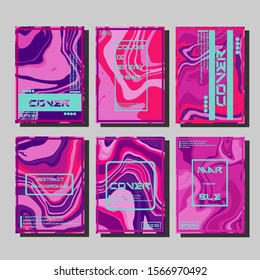 Artistic covers design. Creative fluid colors backgrounds. Trendy design. Eps10 vector