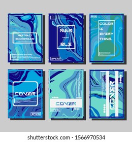 Artistic covers design. Creative fluid colors backgrounds. Trendy design. Eps10 vector