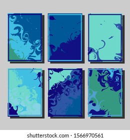 Artistic covers design. Creative fluid colors backgrounds. Trendy design. Eps10 vector