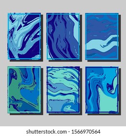 Artistic covers design. Creative fluid colors backgrounds. Trendy design. Eps10 vector