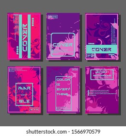 Artistic covers design. Creative fluid colors backgrounds. Trendy design. Eps10 vector