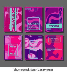 Artistic covers design. Creative fluid colors backgrounds. Trendy design. Eps10 vector