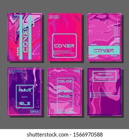Artistic covers design. Creative fluid colors backgrounds. Trendy design. Eps10 vector