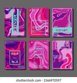 Artistic covers design. Creative fluid colors backgrounds. Trendy design. Eps10 vector