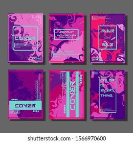 Artistic covers design. Creative fluid colors backgrounds. Trendy design. Eps10 vector