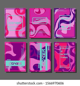 Artistic covers design. Creative fluid colors backgrounds. Trendy design. Eps10 vector