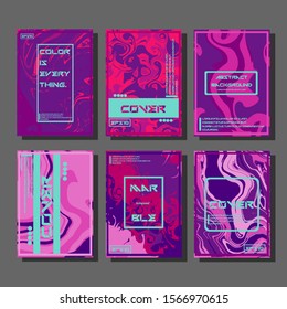 Artistic covers design. Creative fluid colors backgrounds. Trendy design. Eps10 vector