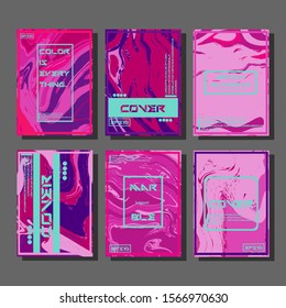 Artistic covers design. Creative fluid colors backgrounds. Trendy design. Eps10 vector
