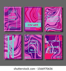 Artistic covers design. Creative fluid colors backgrounds. Trendy design. Eps10 vector