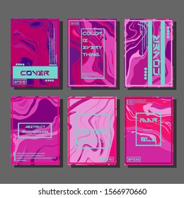 Artistic covers design. Creative fluid colors backgrounds. Trendy design. Eps10 vector