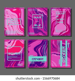 Artistic covers design. Creative fluid colors backgrounds. Trendy design. Eps10 vector