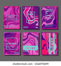 Artistic covers design. Creative fluid colors backgrounds. Trendy design. Eps10 vector