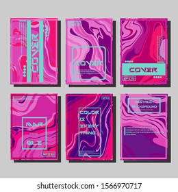 Artistic covers design. Creative fluid colors backgrounds. Trendy design. Eps10 vector