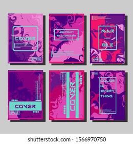 Artistic covers design. Creative fluid colors backgrounds. Trendy design. Eps10 vector