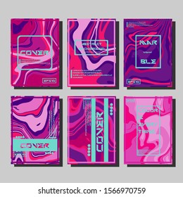 Artistic covers design. Creative fluid colors backgrounds. Trendy design. Eps10 vector