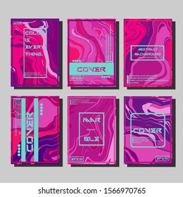 Artistic covers design. Creative fluid colors backgrounds. Trendy design. Eps10 vector