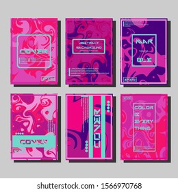 Artistic covers design. Creative fluid colors backgrounds. Trendy design. Eps10 vector