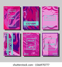 Artistic covers design. Creative fluid colors backgrounds. Trendy design. Eps10 vector