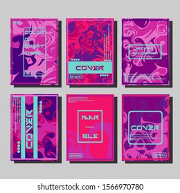 Artistic covers design. Creative fluid colors backgrounds. Trendy design. Eps10 vector