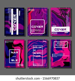 Artistic covers design. Creative fluid colors backgrounds. Trendy design. Eps10 vector
