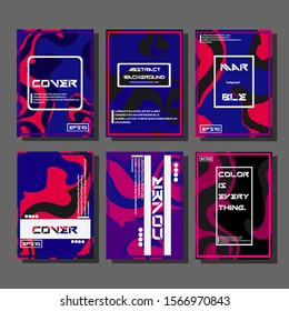 Artistic covers design. Creative fluid colors backgrounds. Trendy design. Eps10 vector