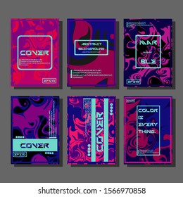 Artistic covers design. Creative fluid colors backgrounds. Trendy design. Eps10 vector