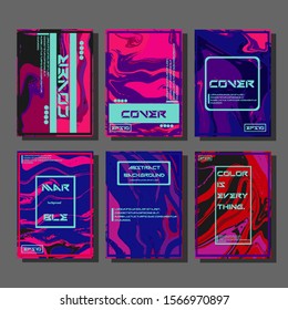 Artistic covers design. Creative fluid colors backgrounds. Trendy design. Eps10 vector