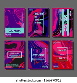 Artistic covers design. Creative fluid colors backgrounds. Trendy design. Eps10 vector