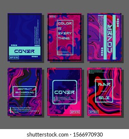 Artistic covers design. Creative fluid colors backgrounds. Trendy design. Eps10 vector