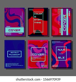 Artistic covers design. Creative fluid colors backgrounds. Trendy design. Eps10 vector