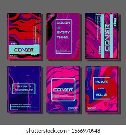 Artistic covers design. Creative fluid colors backgrounds. Trendy design. Eps10 vector