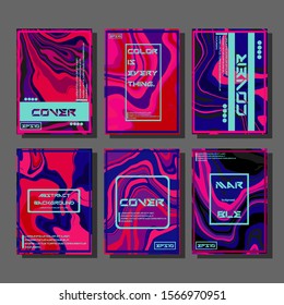 Artistic covers design. Creative fluid colors backgrounds. Trendy design. Eps10 vector