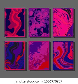 Artistic covers design. Creative fluid colors backgrounds. Trendy design. Eps10 vector