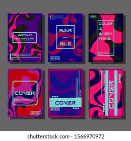 Artistic covers design. Creative fluid colors backgrounds. Trendy design. Eps10 vector