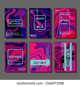 Artistic covers design. Creative fluid colors backgrounds. Trendy design. Eps10 vector
