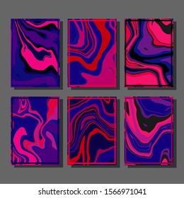 Artistic covers design. Creative fluid colors backgrounds. Trendy design. Eps10 vector