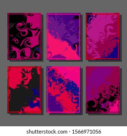 Artistic covers design. Creative fluid colors backgrounds. Trendy design. Eps10 vector