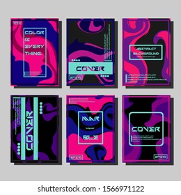 Artistic covers design. Creative fluid colors backgrounds. Trendy design. Eps10 vector
