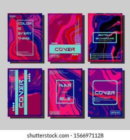 Artistic covers design. Creative fluid colors backgrounds. Trendy design. Eps10 vector