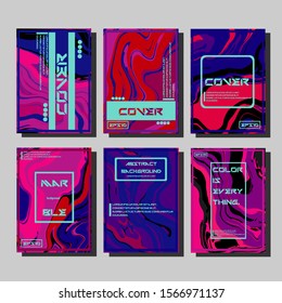 Artistic covers design. Creative fluid colors backgrounds. Trendy design. Eps10 vector