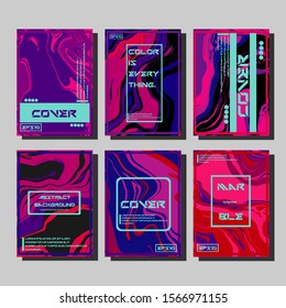 Artistic covers design. Creative fluid colors backgrounds. Trendy design. Eps10 vector