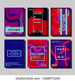 Artistic covers design. Creative fluid colors backgrounds. Trendy design. Eps10 vector