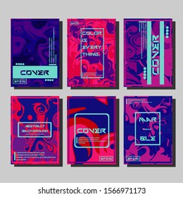 Artistic covers design. Creative fluid colors backgrounds. Trendy design. Eps10 vector