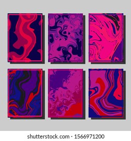 Artistic covers design. Creative fluid colors backgrounds. Trendy design. Eps10 vector